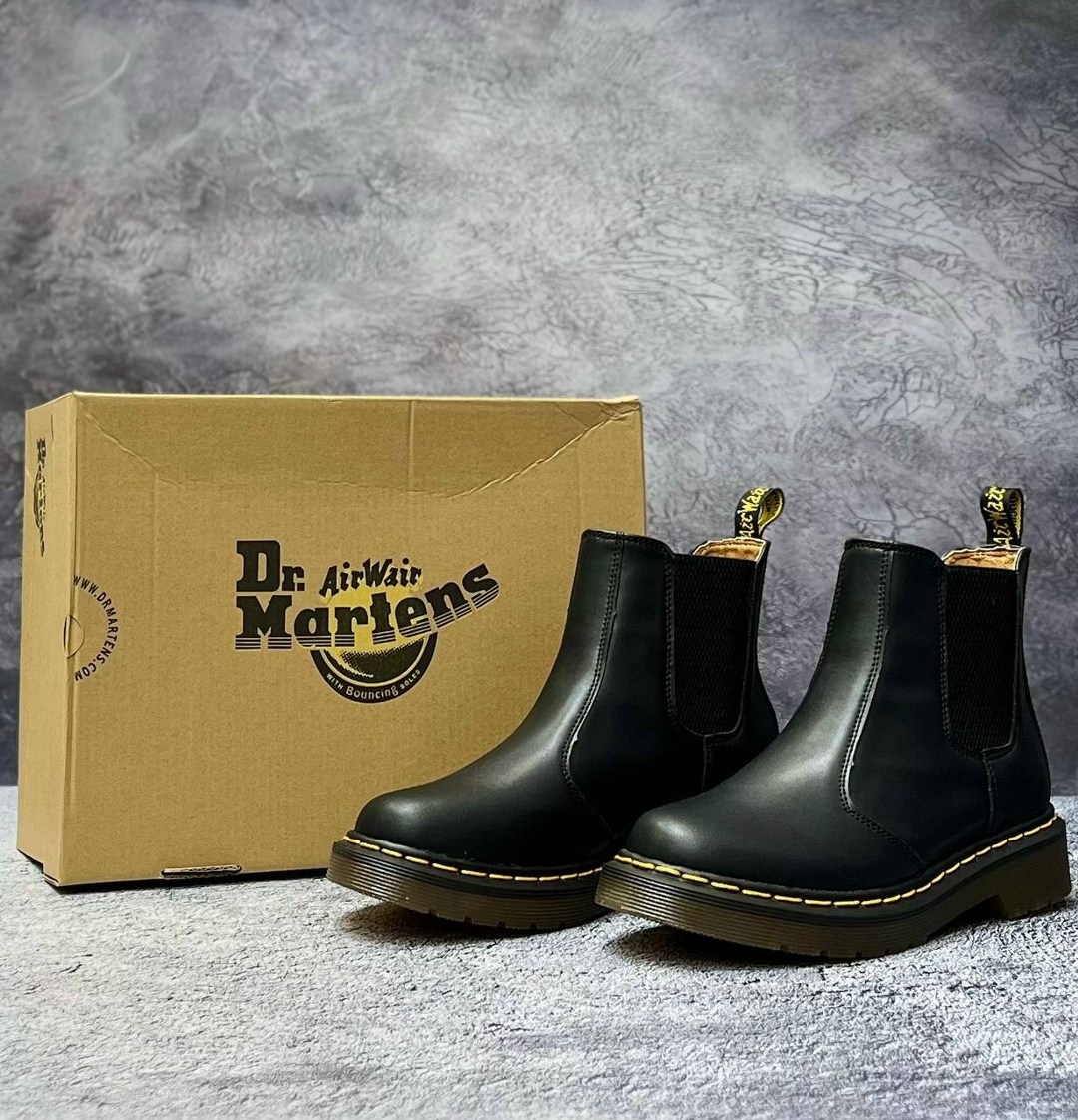 ,dr martens chelsea,dr martens ботинки,ботинки челси из гладкой кожи dr martens 2976,ботинки челси