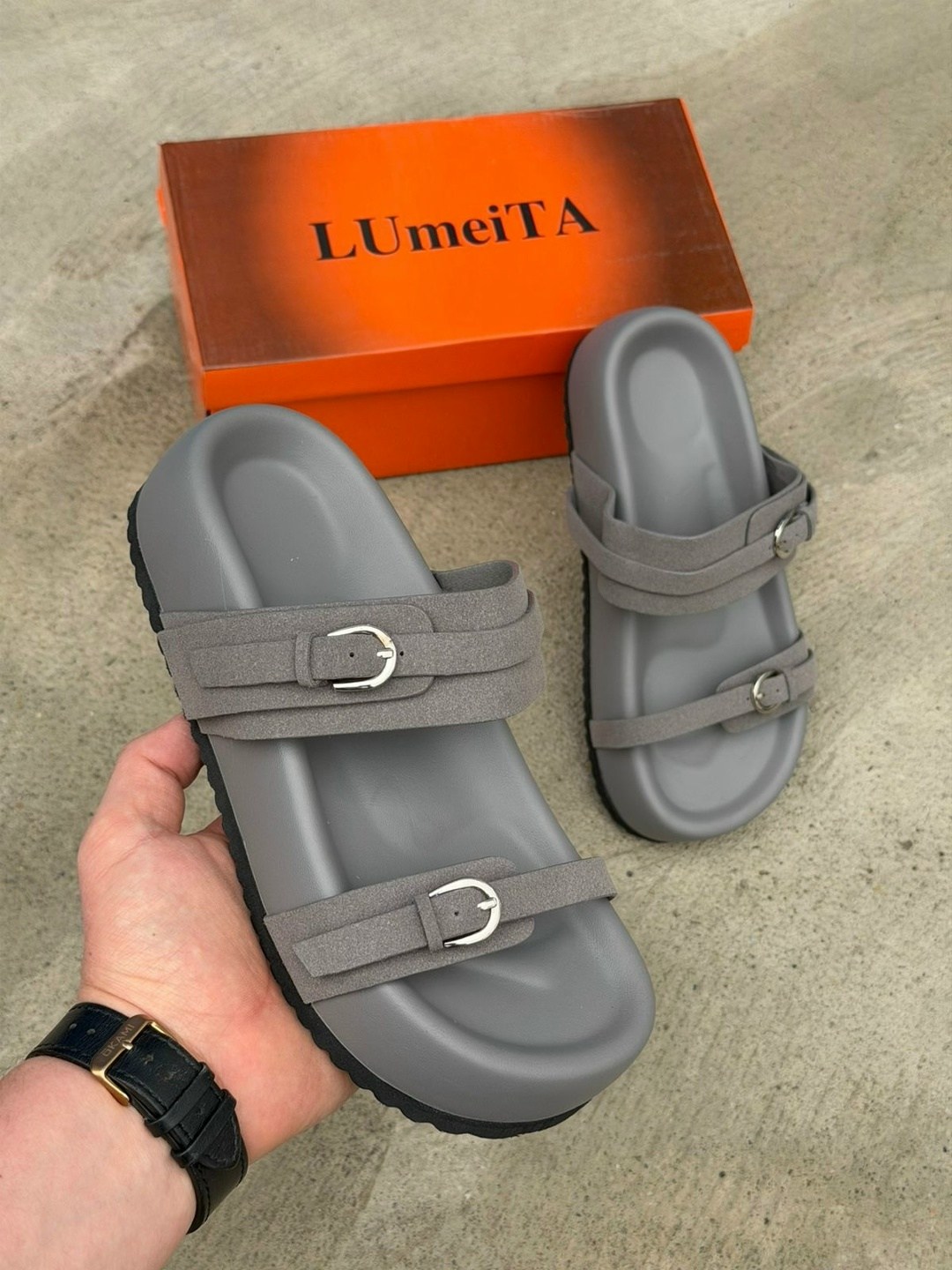 шлепанцы hermes,женские шлепанцы,,модные шлепанцы,кожаные шлепанцы