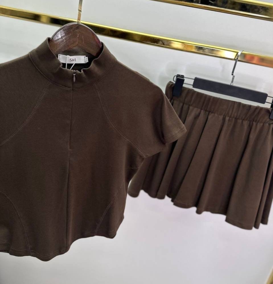 платье-комбинезон розовый "sport chic" madaia,костюм с юбкой,женский костюм с юбкой,комплект с юбкой,женский костюм