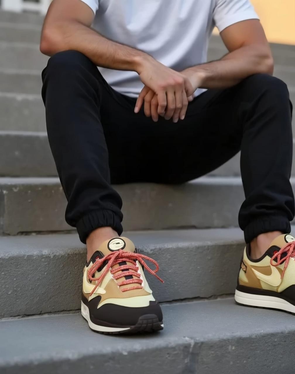 желтые кроссовки,кроссовки,travis scott x nike air max 1,nike air max 1 travis scott cactus jack saturn,nike air max 1 travis scott cactus jack