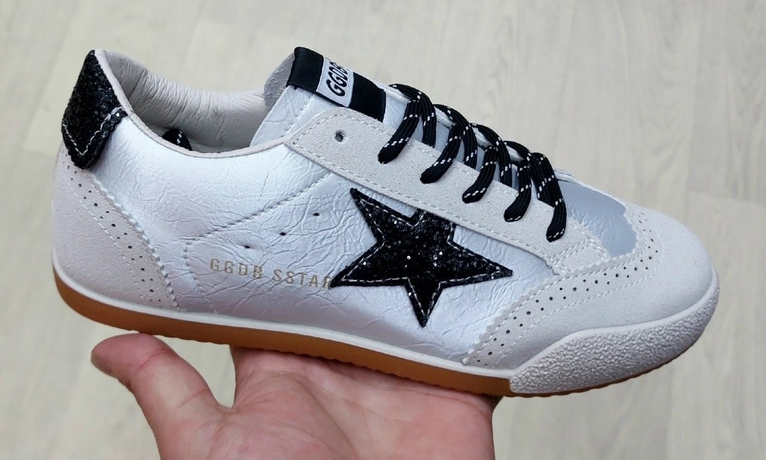 ,кроссовки golden goose,кеды golden goose,обуви,кроссовки женские golden goose super-star белый / серебряный
