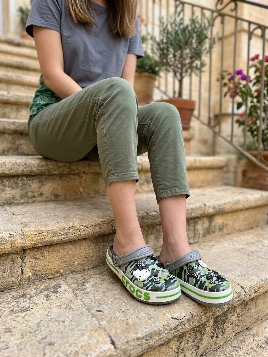 ,сабо crocs,детские кроксы,тапочки крокс мужские,crocs bayaband камуфляж