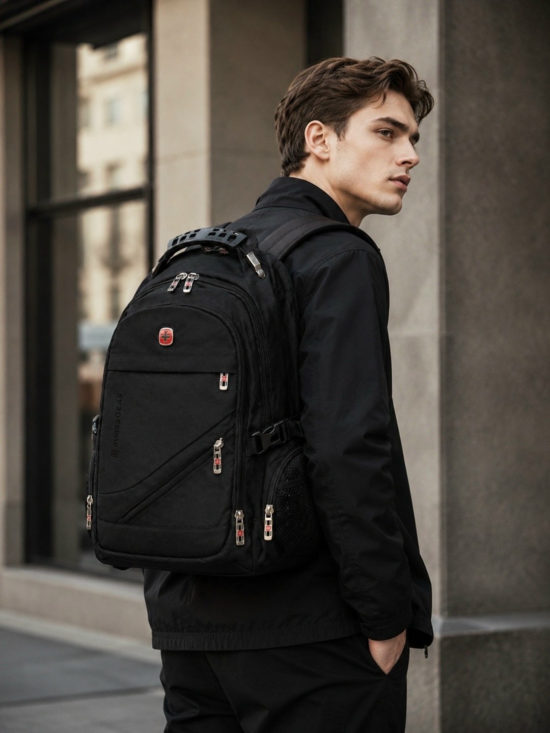 рюкзак swissgear,рюкзак мужской swissgear,рюкзак мужской swissgear 8815 черный,рюкзак городской swissgear,рюкзак