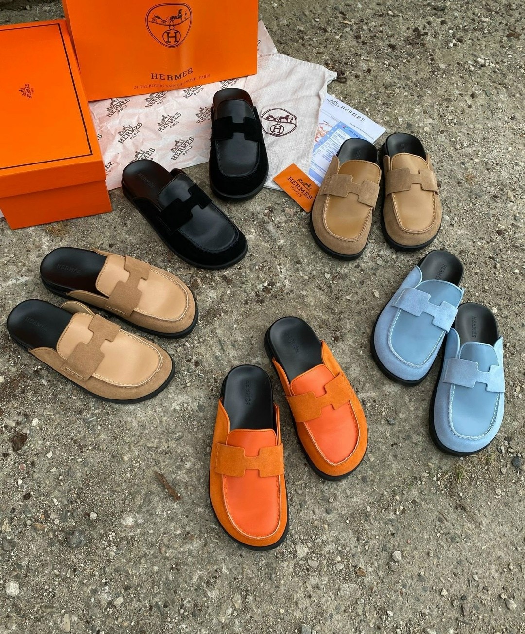 ,мюли hermes,hermes шлепанцы, hermes,мюли hermes черные