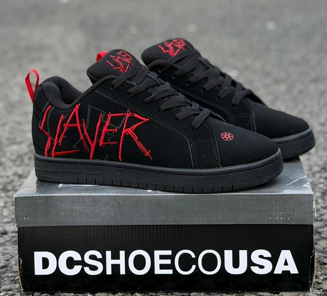 кроссовки slayer,кроссовки slayer court graffik dc shoes,dc x slayer ct graffik shoes black black red,кроссовки dc shoes court graffik,кроссовки