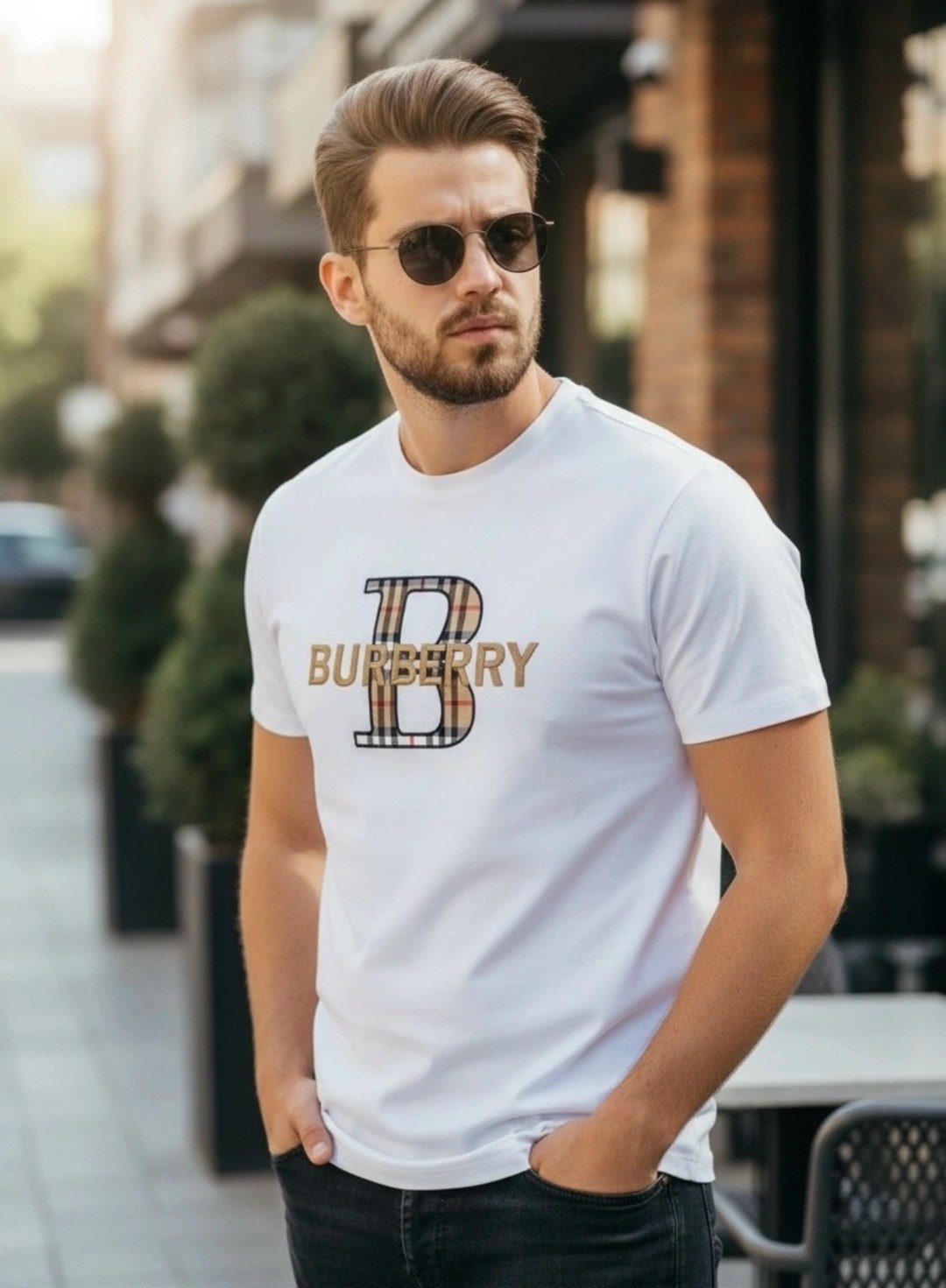 мужская футболка,футболка burberry,мужская белая футболка,стиль футболка,футболке