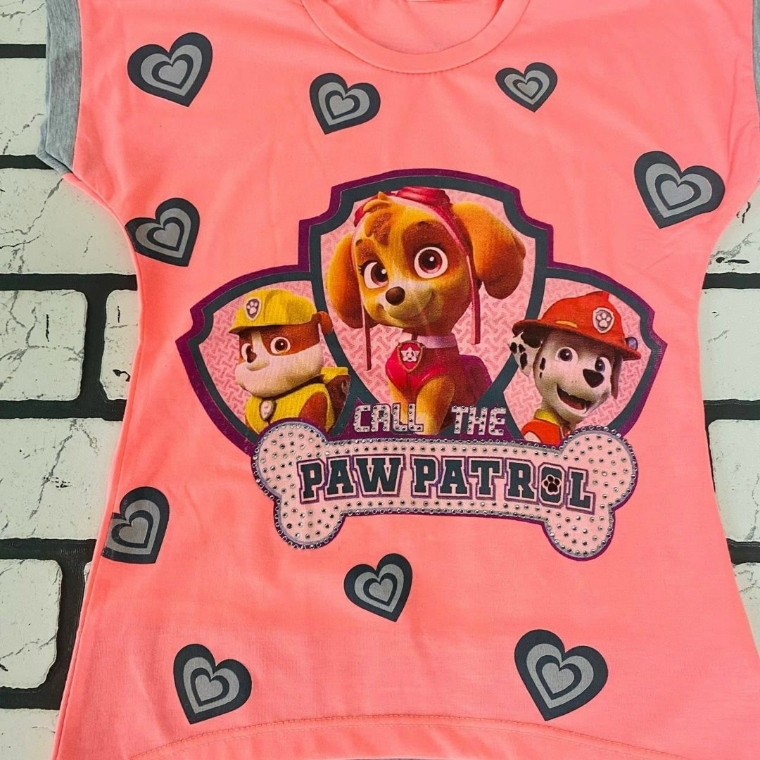 футболка для девочек,детская футболка,одежда для детей,paw patrol skye,девочка одежда
