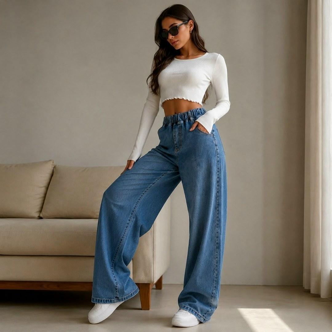 джинсы широкие с высокой посадкой dh fashion,джинсы женские широкие,джинсы широкие с высокой посадкой vailo,джинсы женские,широкие джинсы