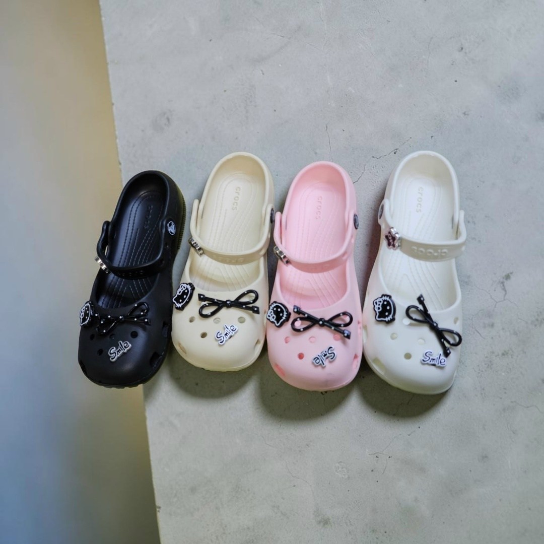 crocs crocs,кроксы хеллоу китти,кроксы с хелло китти,,шлепанцы детские