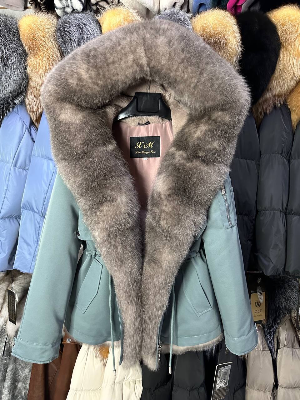 парка с натуральным мехом,парка мехом,парка женская с натуральным мехом,парка люкс с мехом песца,меховая парка