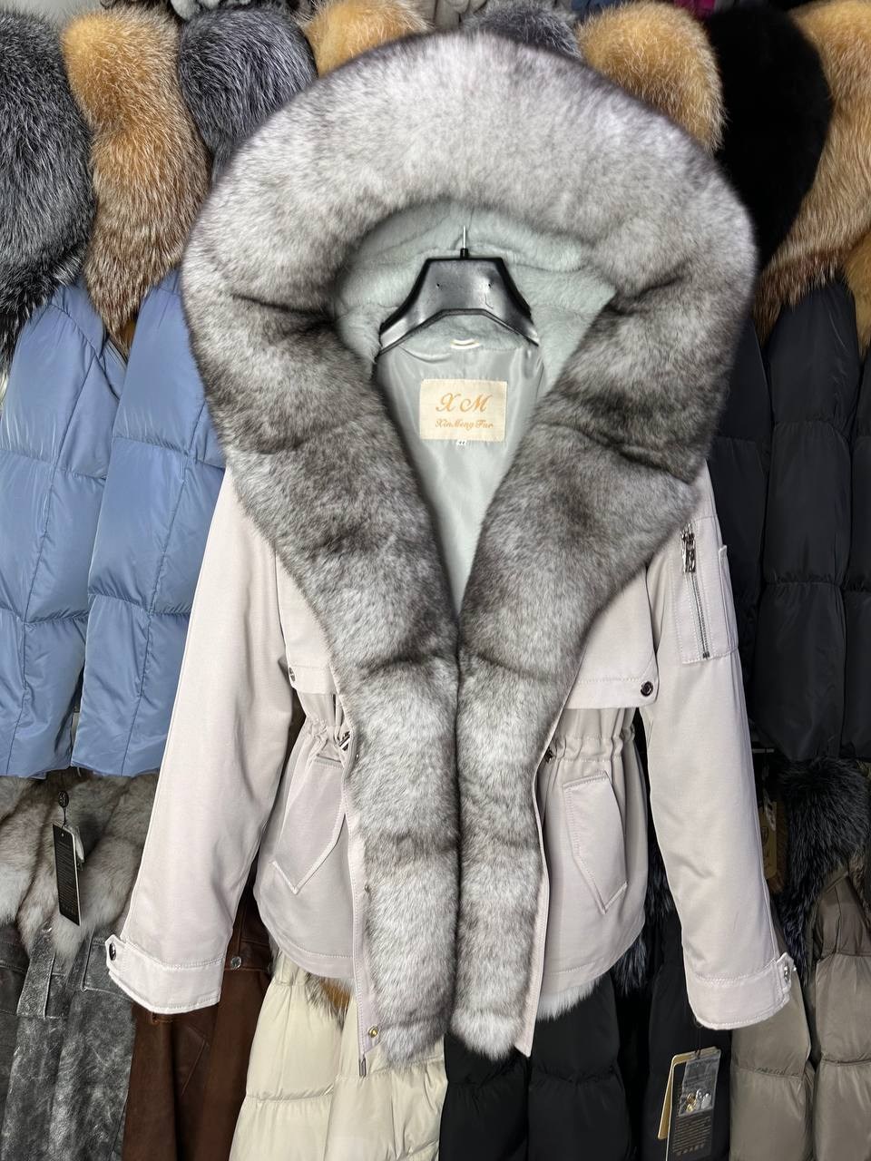 парка с натуральным мехом,парка мехом,парка женская с натуральным мехом,парка люкс с мехом песца,меховая парка