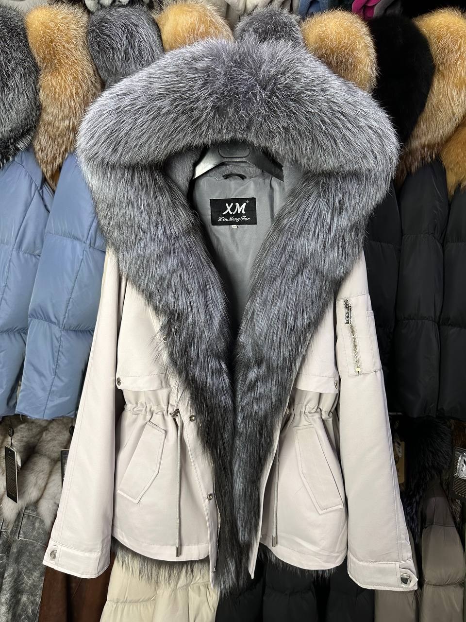 парка с натуральным мехом,парка мехом,парка женская с натуральным мехом,парка люкс с мехом песца,меховая парка