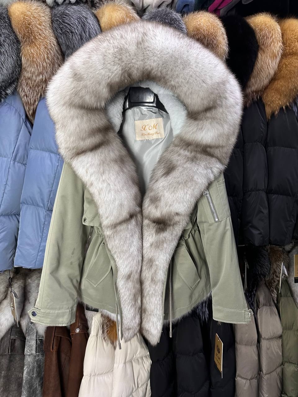парка с натуральным мехом,парка мехом,парка женская с натуральным мехом,парка люкс с мехом песца,меховая парка