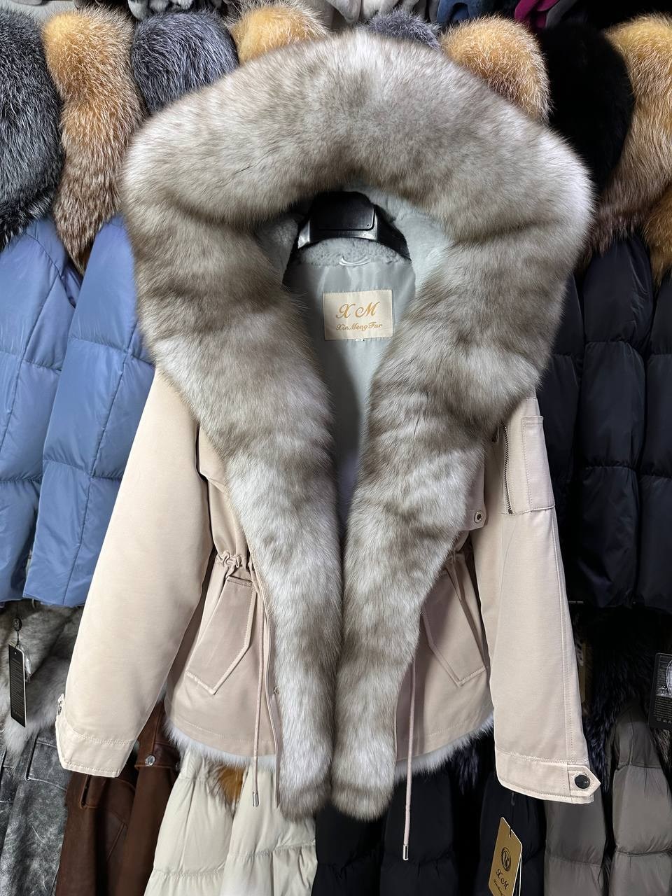 парка с натуральным мехом,парка мехом,парка женская с натуральным мехом,парка люкс с мехом песца,меховая парка