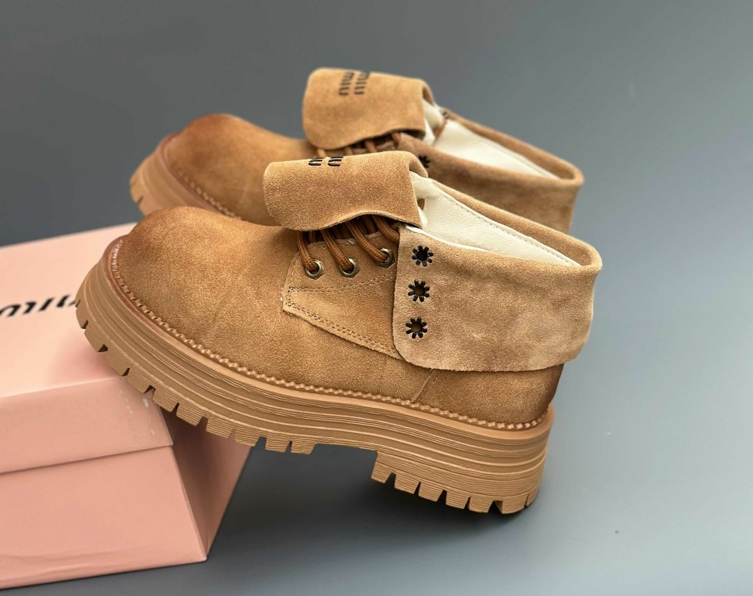 ,ботинки miu miu,ботинки замшевые miu miu,женская ,модные ботинки