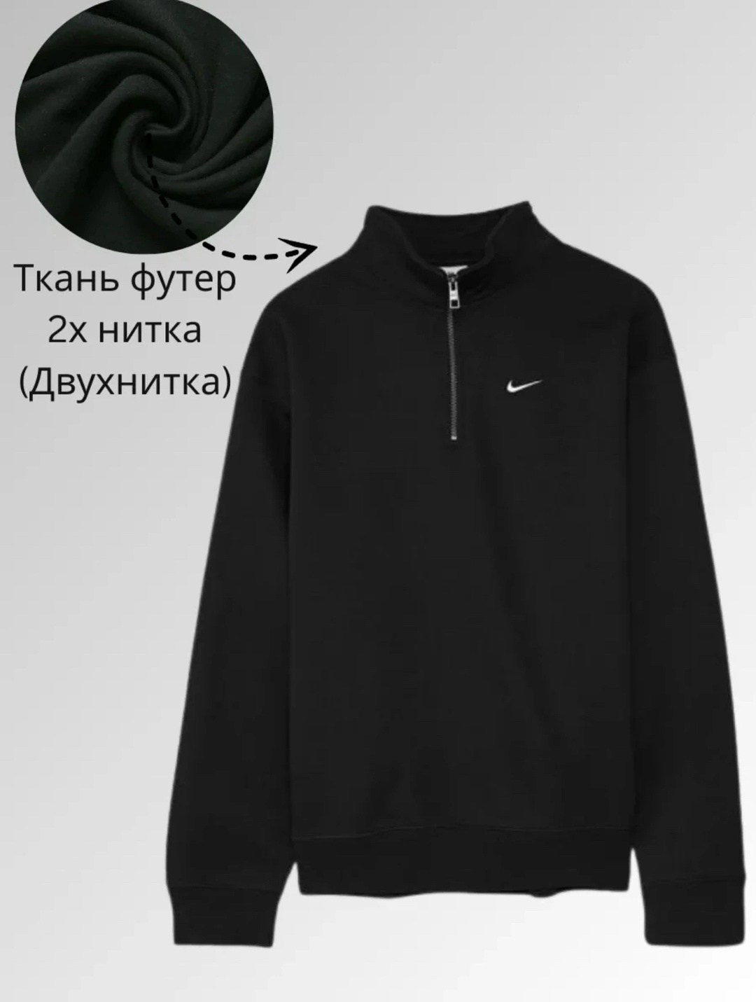 толстовка nike,кофта мужская,найк кофта,толстовка nsw tech fleece с воротником на молнии nike черный,толстовка
