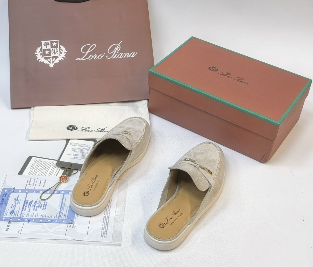 мюли loro piana,женские замшевые мюли loro piana бежевые,лоферы loro piana,лоферы женские loro piana,сабо loro piana