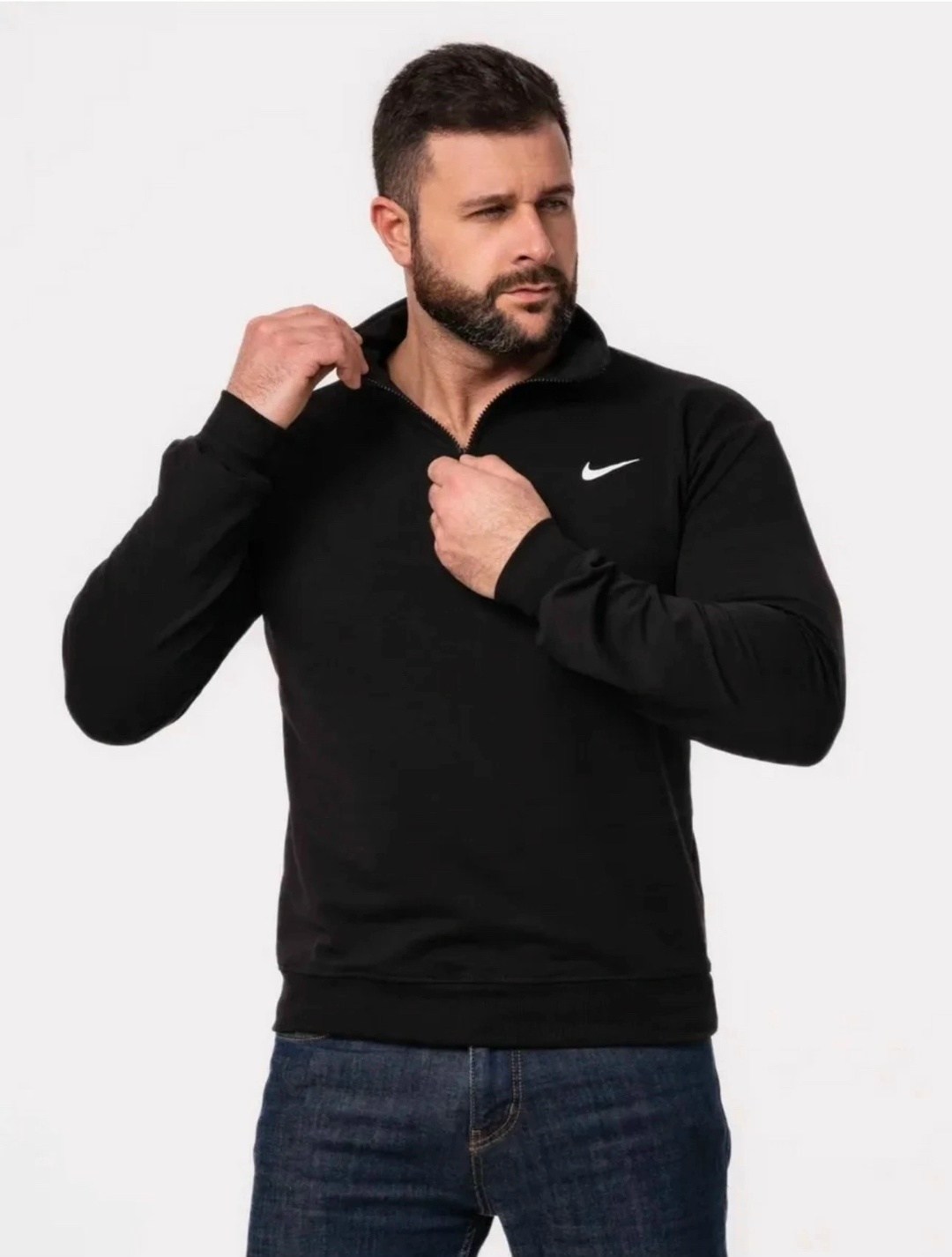 толстовка nike,кофта мужская,найк кофта,толстовка nsw tech fleece с воротником на молнии nike черный,толстовка
