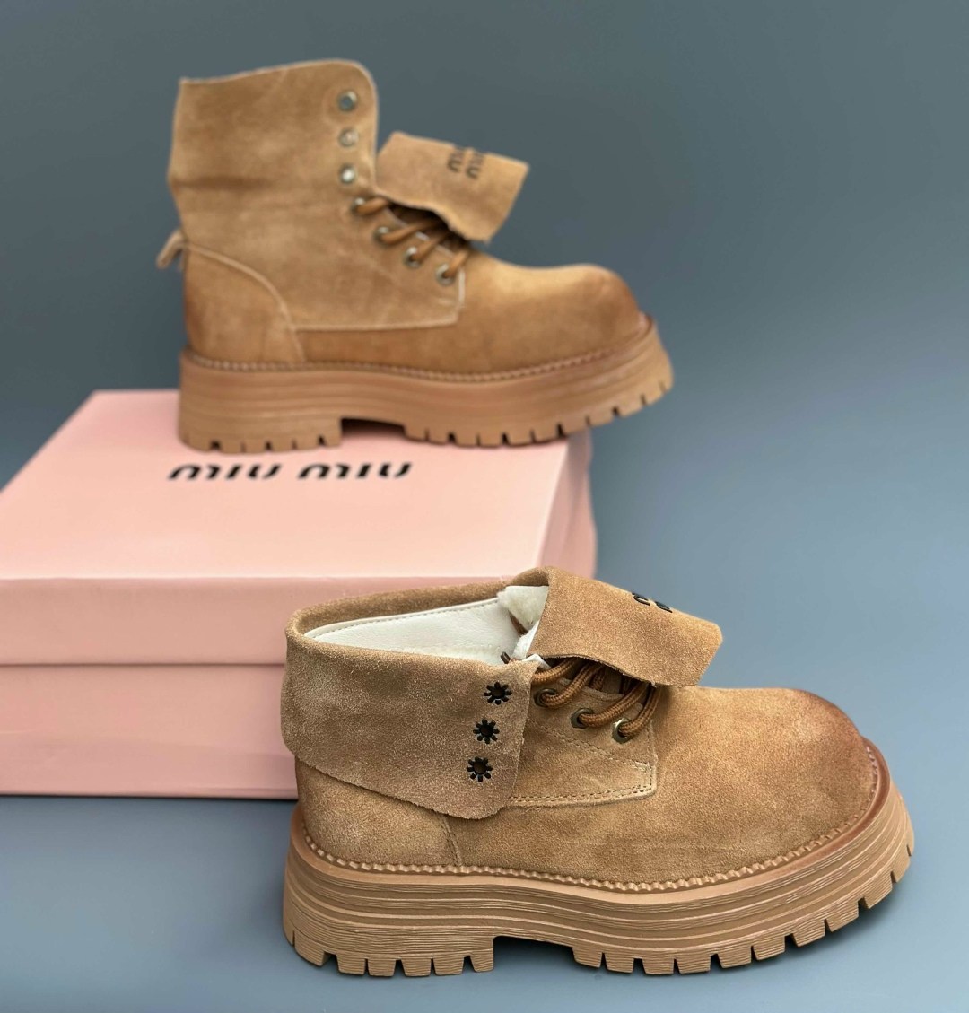 ,ботинки miu miu,ботинки замшевые miu miu,женская ,модные ботинки