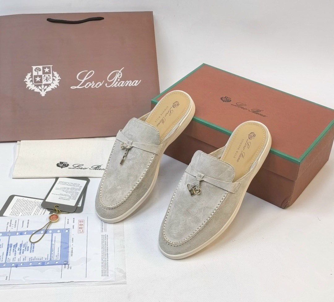 мюли loro piana,женские замшевые мюли loro piana бежевые,лоферы loro piana,лоферы женские loro piana,сабо loro piana