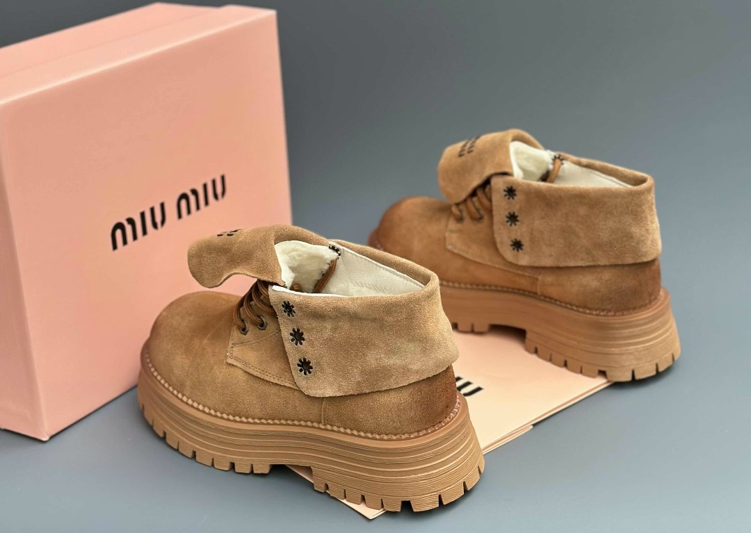 ,ботинки miu miu,ботинки замшевые miu miu,женская ,модные ботинки