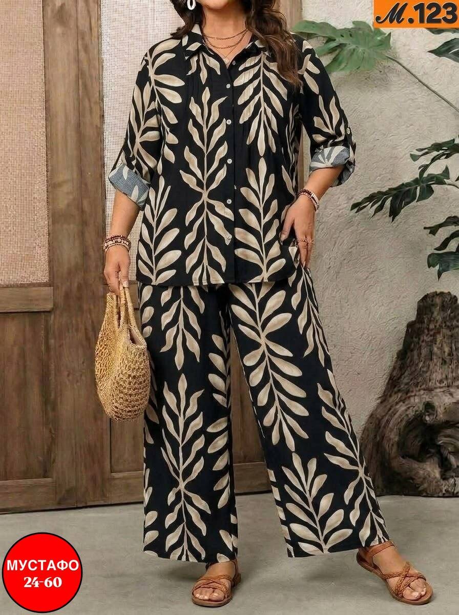 костюм из штапеля на лето брючный,костюм для женщин,летние брючные костюмы,повседневный костюм,костюм брючной