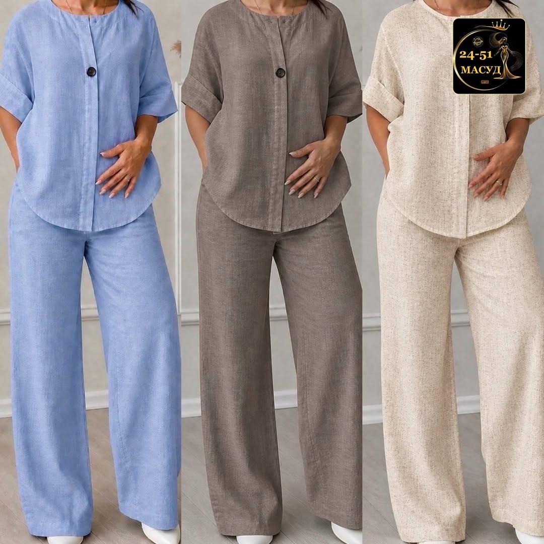 костюм брючный женский льняной airy,костюм брючный женский,брючный костюм из льна,льняной брючный костюм,брючный комплект