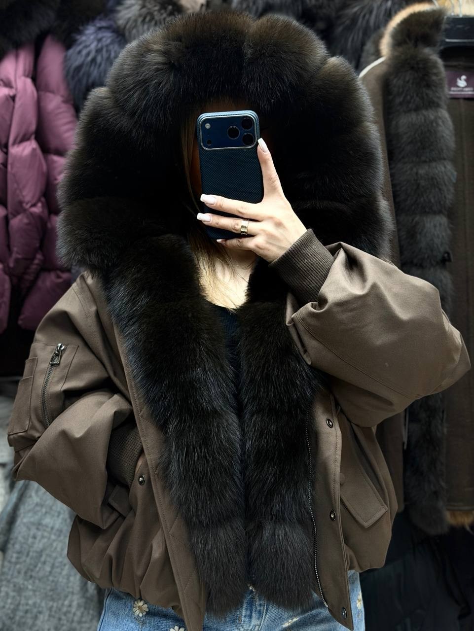 куртка - пуховик с мехом песца city furs,парка люкс с мехом песца,пуховики с мехом,куртка с мехом,пуховик с натуральным мехом