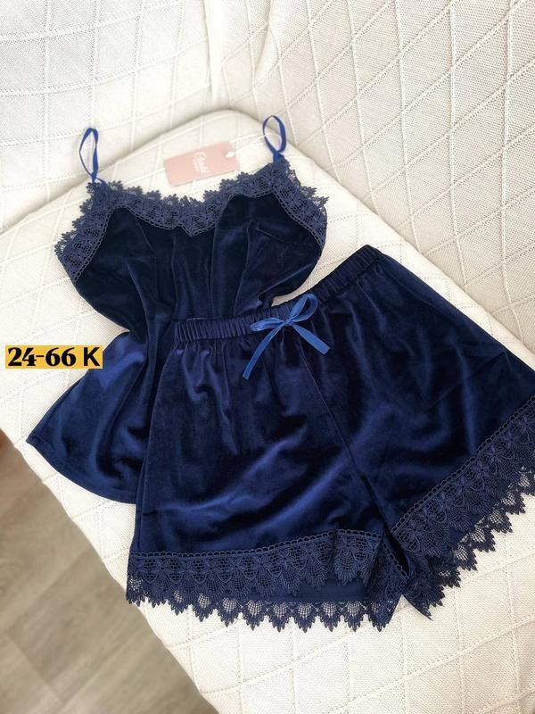 комплект женской пижамы,пижама из бархата,пижама женская,пижама велюр,пижама велюровая женская с кружевом