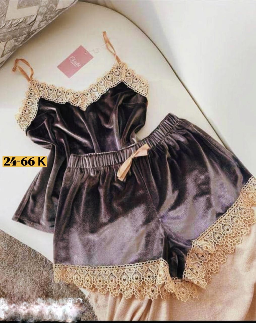 комплект женской пижамы,пижама из бархата,пижама женская,пижама велюр,пижама велюровая женская с кружевом