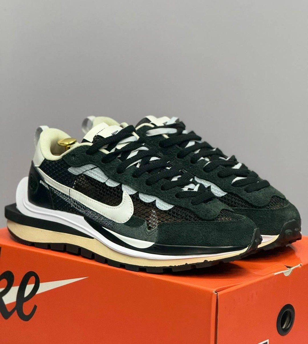 nike кроссовки,кроссовки nike x sacai vaporwaffle,nike sacai vaporwaffle black white,кроссовки,