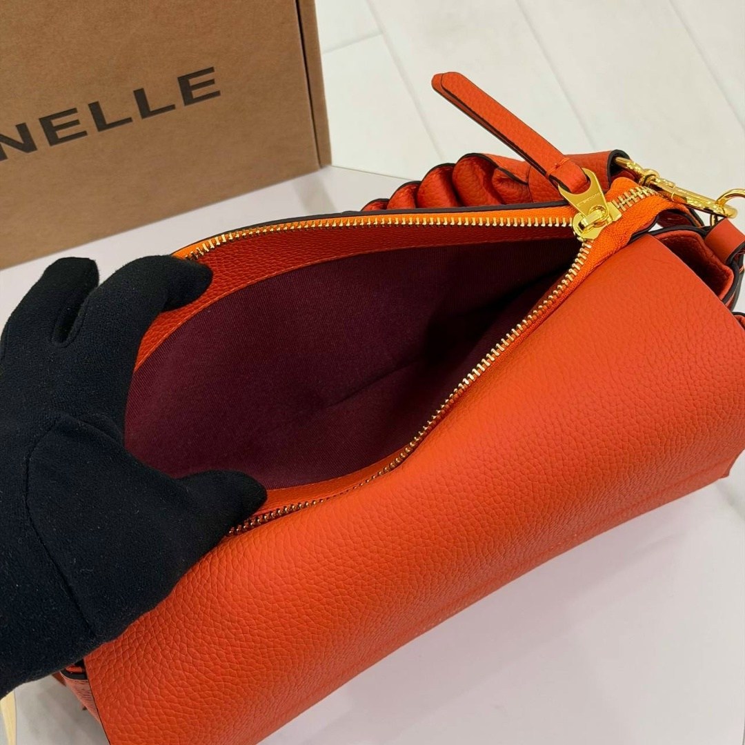 сумка coccinelle boheme grana double,сумка,оранжевая сумка,coccinelle сумка,женская сумка