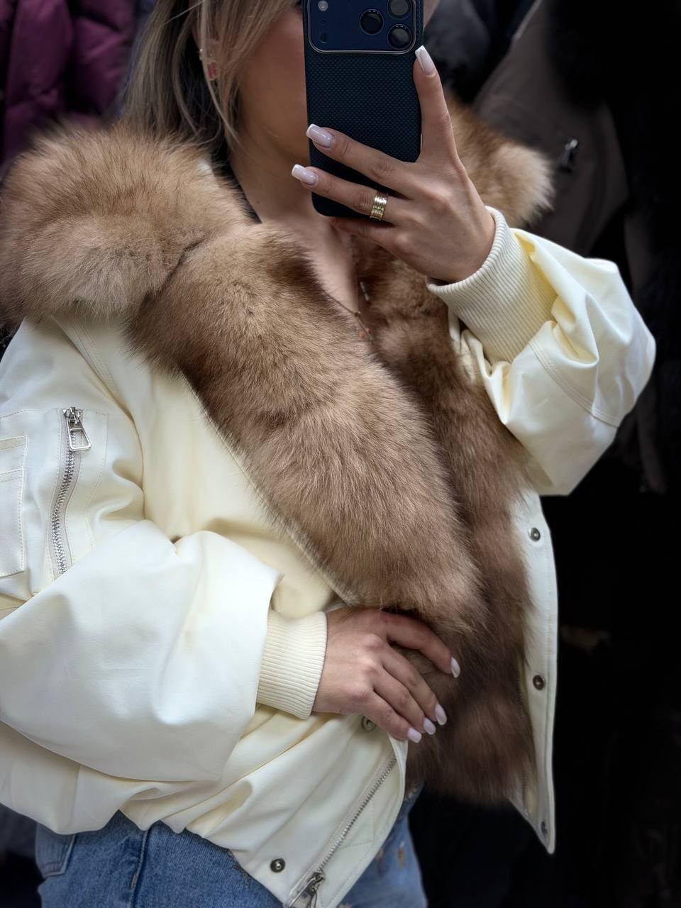 куртка - пуховик с мехом песца city furs,парка люкс с мехом песца,пуховики с мехом,куртка с мехом,пуховик с натуральным мехом