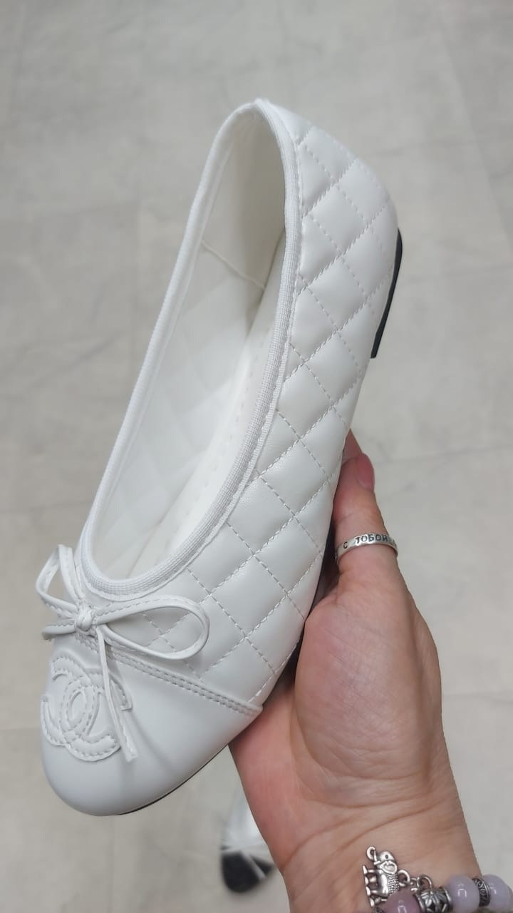 балетки chanel,балетки шанель,белые балетки шанель,,женские балетки