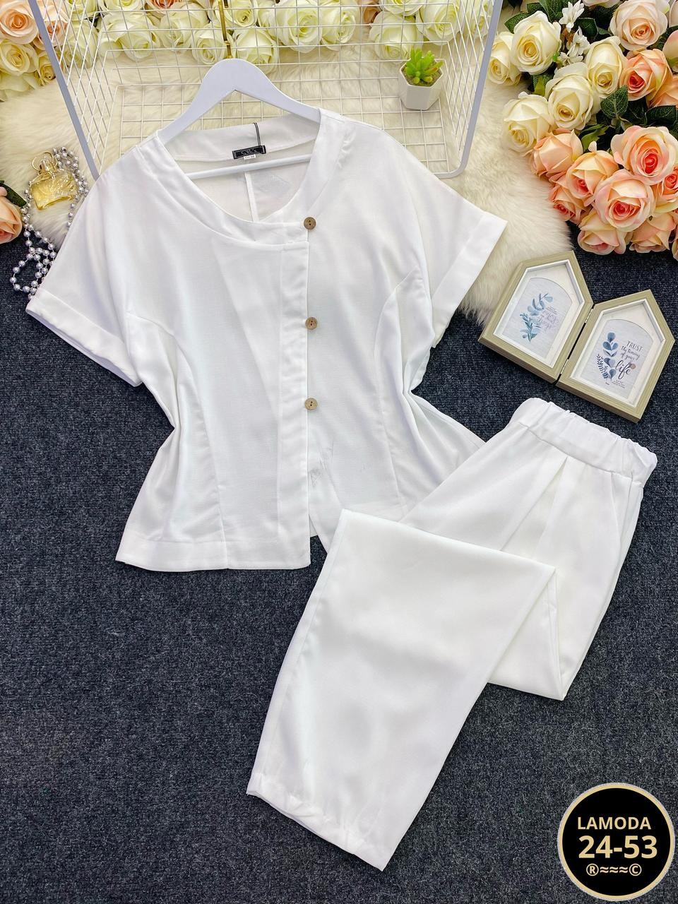 брючный костюм michel chic 1337/1 мохито,костюм michel chic арт 1337 корич,женский брючный костюм,женские костюмы,летние костюмы