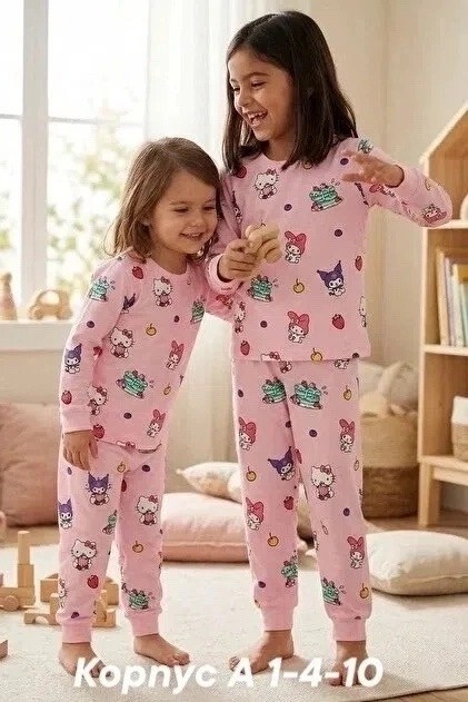 комплект пижама,pijama takımı,пижама для девочки,пижама для девочки bonito,детские пижамы