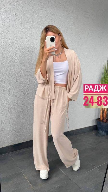 брючный костюм,костюм двойка с брюками,брючный костюм жатка,женский костюм брючный летний,костюм двойка женская