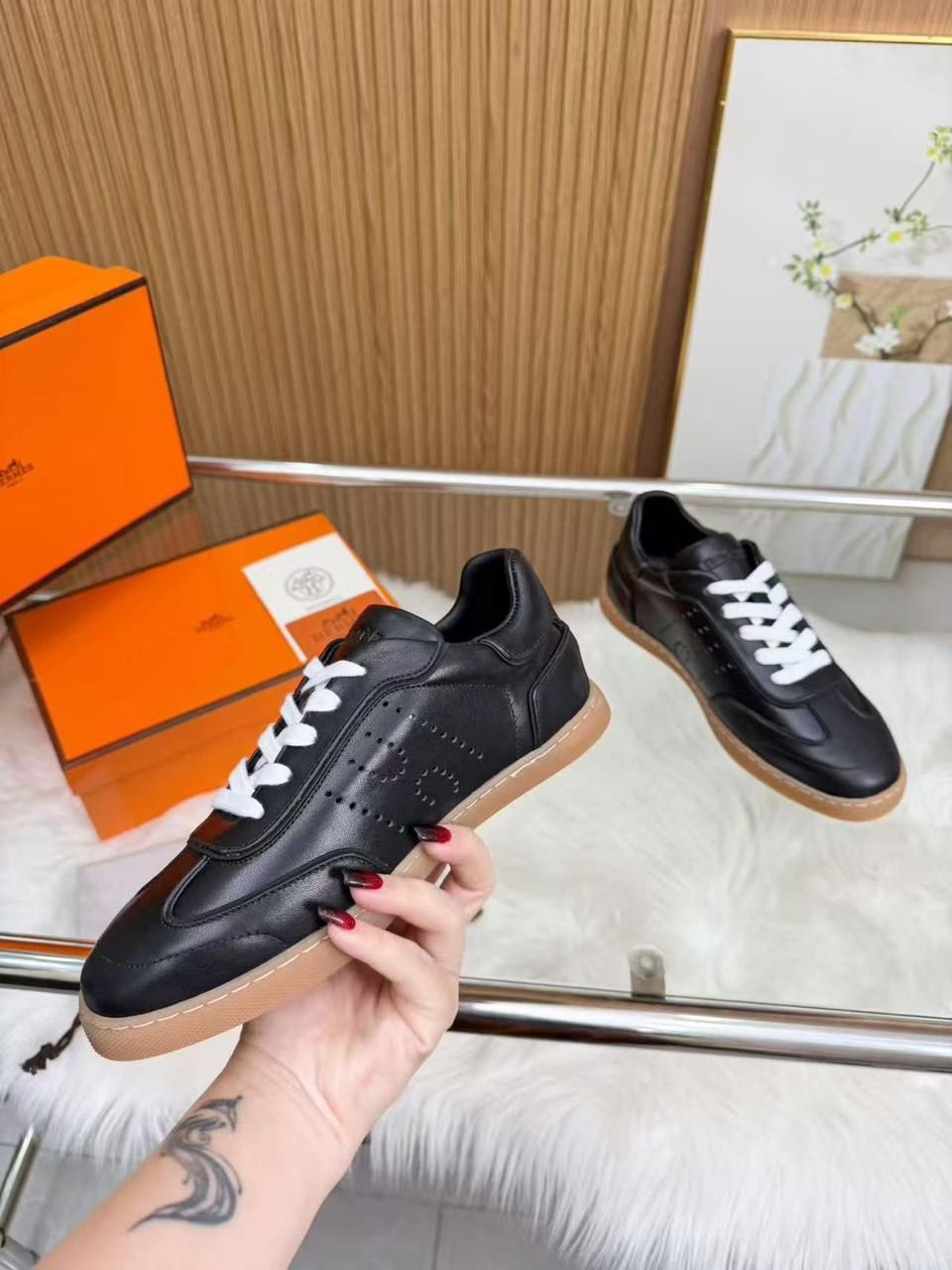 кроссовки hermes,,кроссовки мужские hermes,кожаные кроссовки,летние кроссовки натуральная кожа