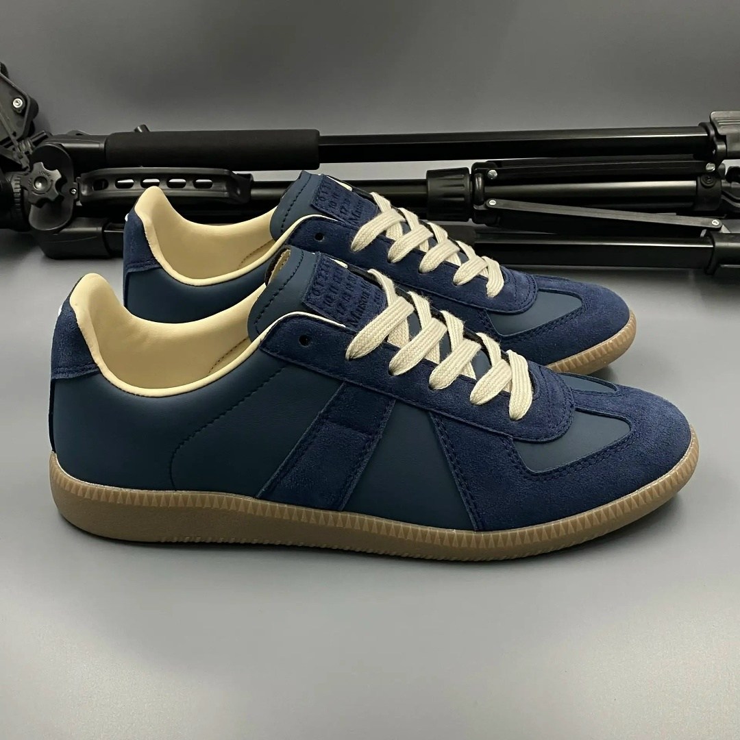 maison margiela replica кроссовки,,maison margiela replica кеды,navy blue maison margiela sneakers,спортивная