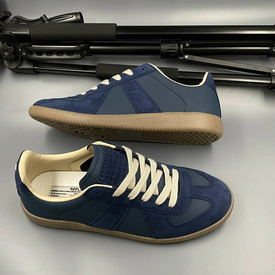 maison margiela replica кроссовки,,maison margiela replica кеды,navy blue maison margiela sneakers,спортивная