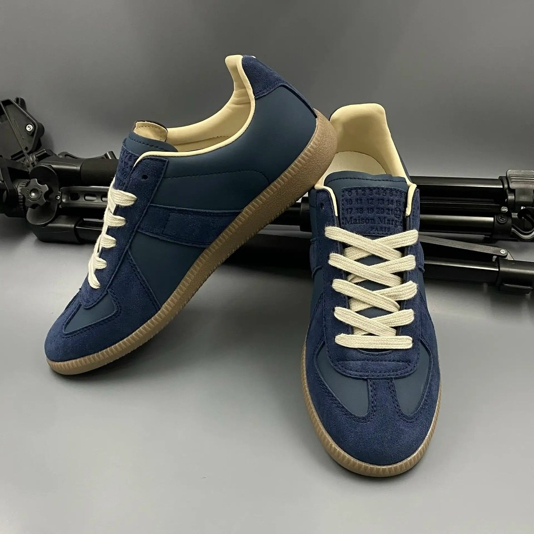 maison margiela replica кроссовки,,maison margiela replica кеды,navy blue maison margiela sneakers,спортивная