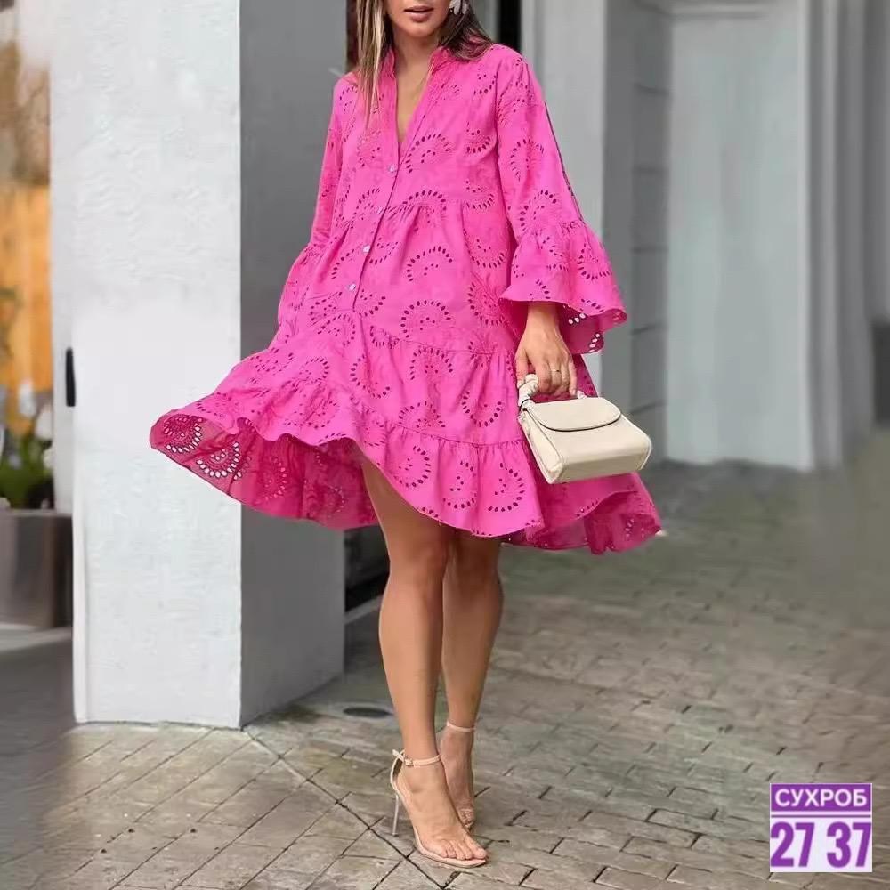 платья модные,платья женская,платья бохо,свободное платье,платье с расклешенными рукавами