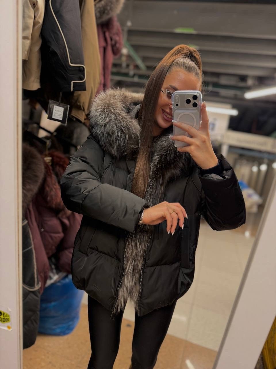 зимние женские куртки,куртка женская зимняя с натуральным мехом,пуховик с натуральным мехом,зимний женский пуховик с чернобуркой,пуховик с мехом