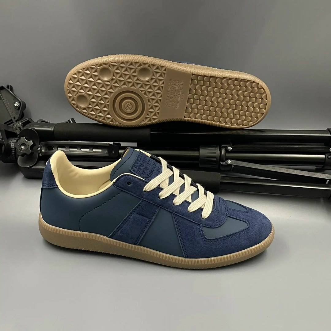 maison margiela replica кроссовки,,maison margiela replica кеды,navy blue maison margiela sneakers,спортивная