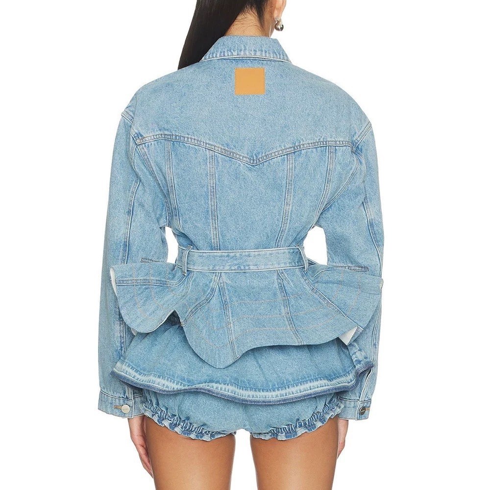 джинсовая куртка александр маккуин,джинсовая куртка,denim jacket,женская джинсовая куртка,куртка с баской