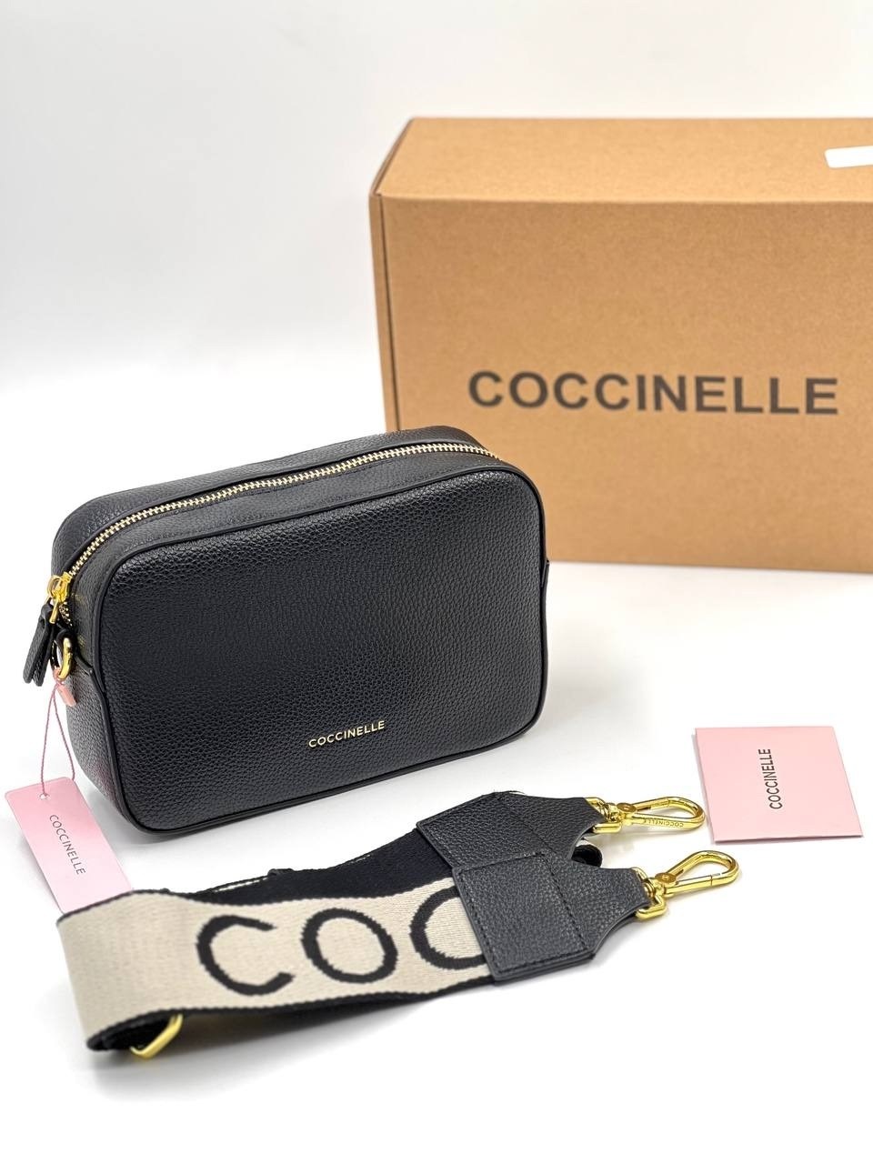 сумка coccinelle,кожаная сумочка coccinelle черный,сумка coccinelle черный,женская сумка coccinelle,сумка через плечо coccinelle e5 mn5 55 i1 01 черный