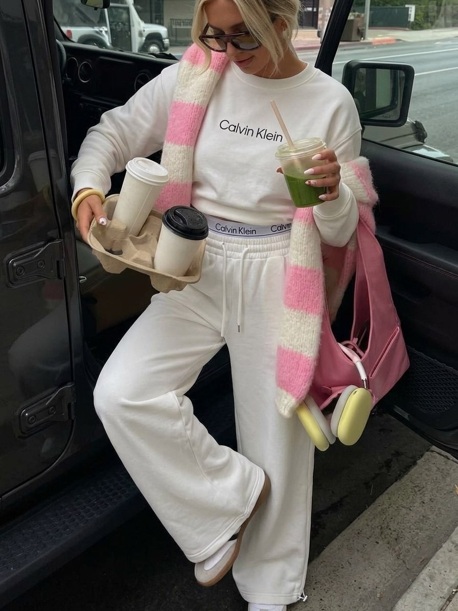 стильные наряды,майка женская,костюм кельвин кляйн женский,casual outfit