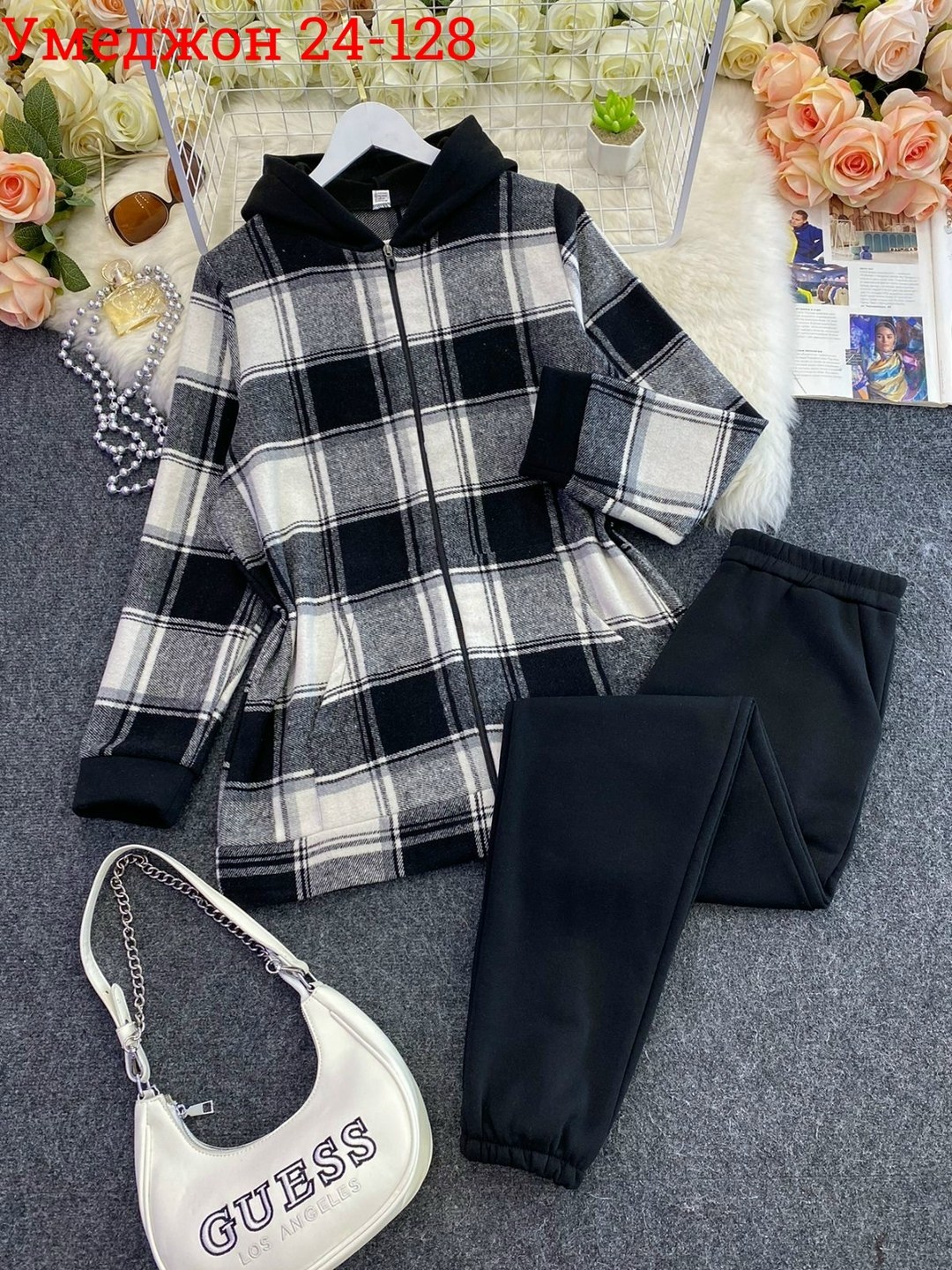 костюм женский,рубашка оверсайз теплая в клетку удлиненная amy store,женский костюм на флисе,костюм женский ткань кашемир на флисе,женский костюм двойка
